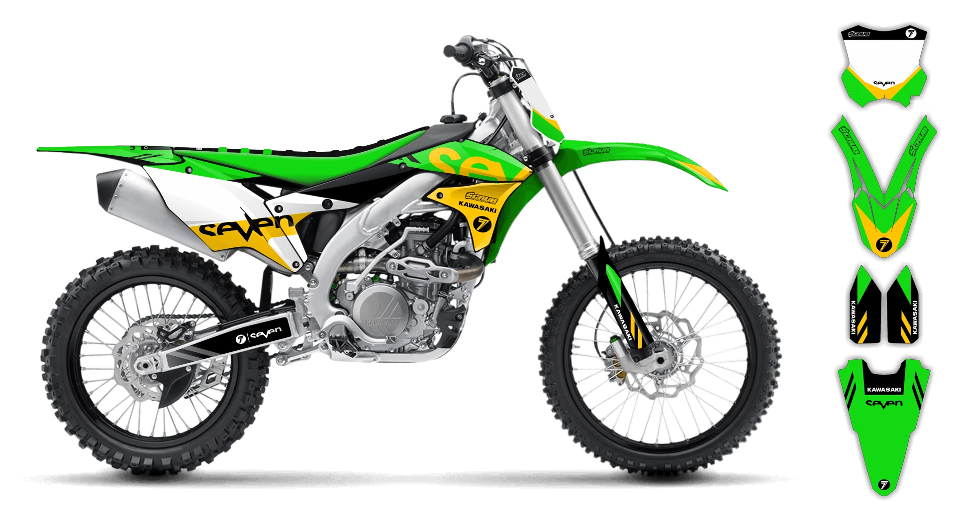 Graphics Kit - Kawasaki - KX 250F - 2017-2020 - Crones - R3
