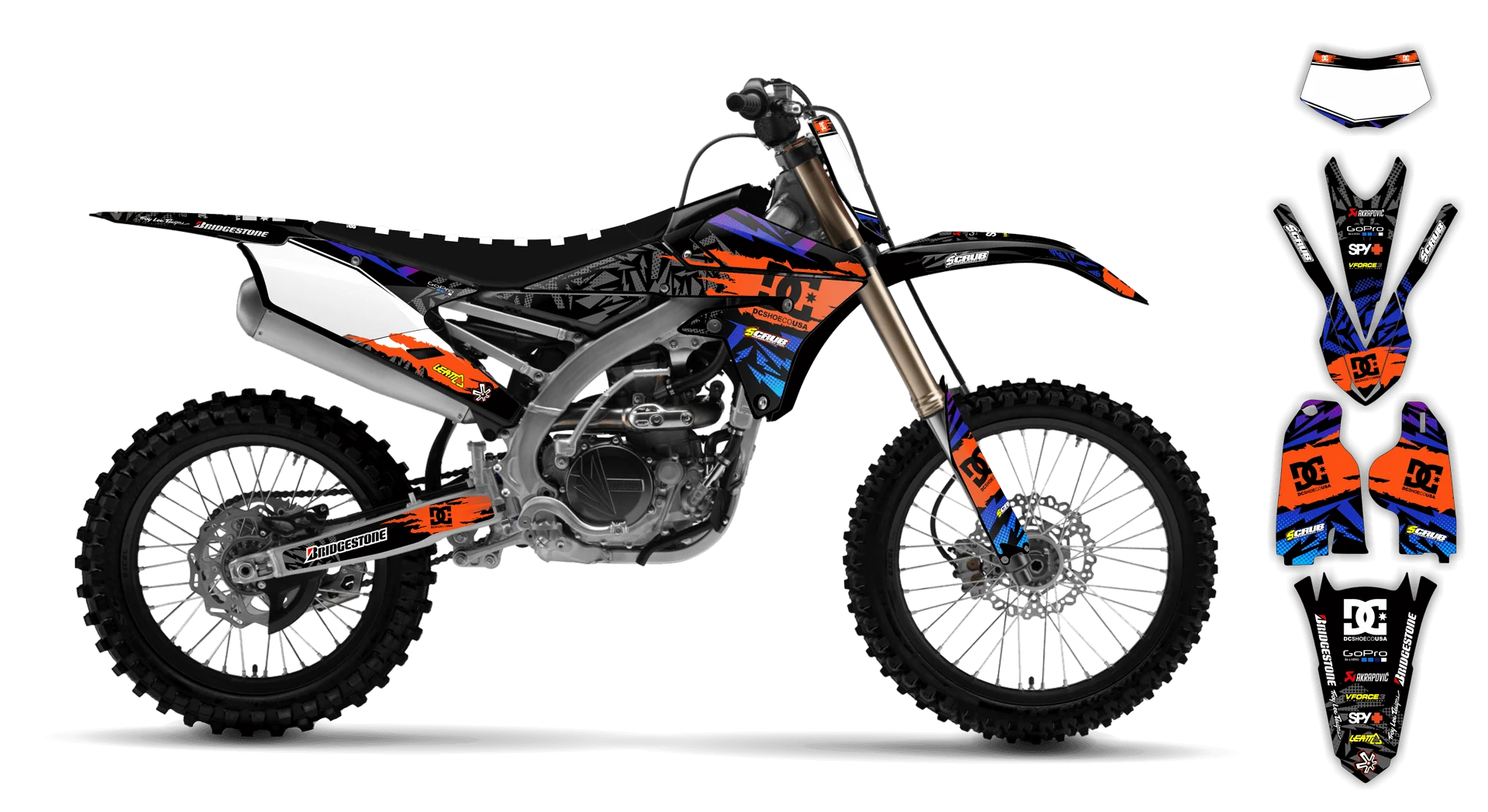 Graphics Kit - Yamaha - WR450F - 2016-2018 - Kicker - LE