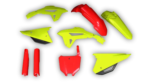 Plastics Kit - Honda - CRF 250R - 2022-2024 - Full Kit - Red Fluo Yellow