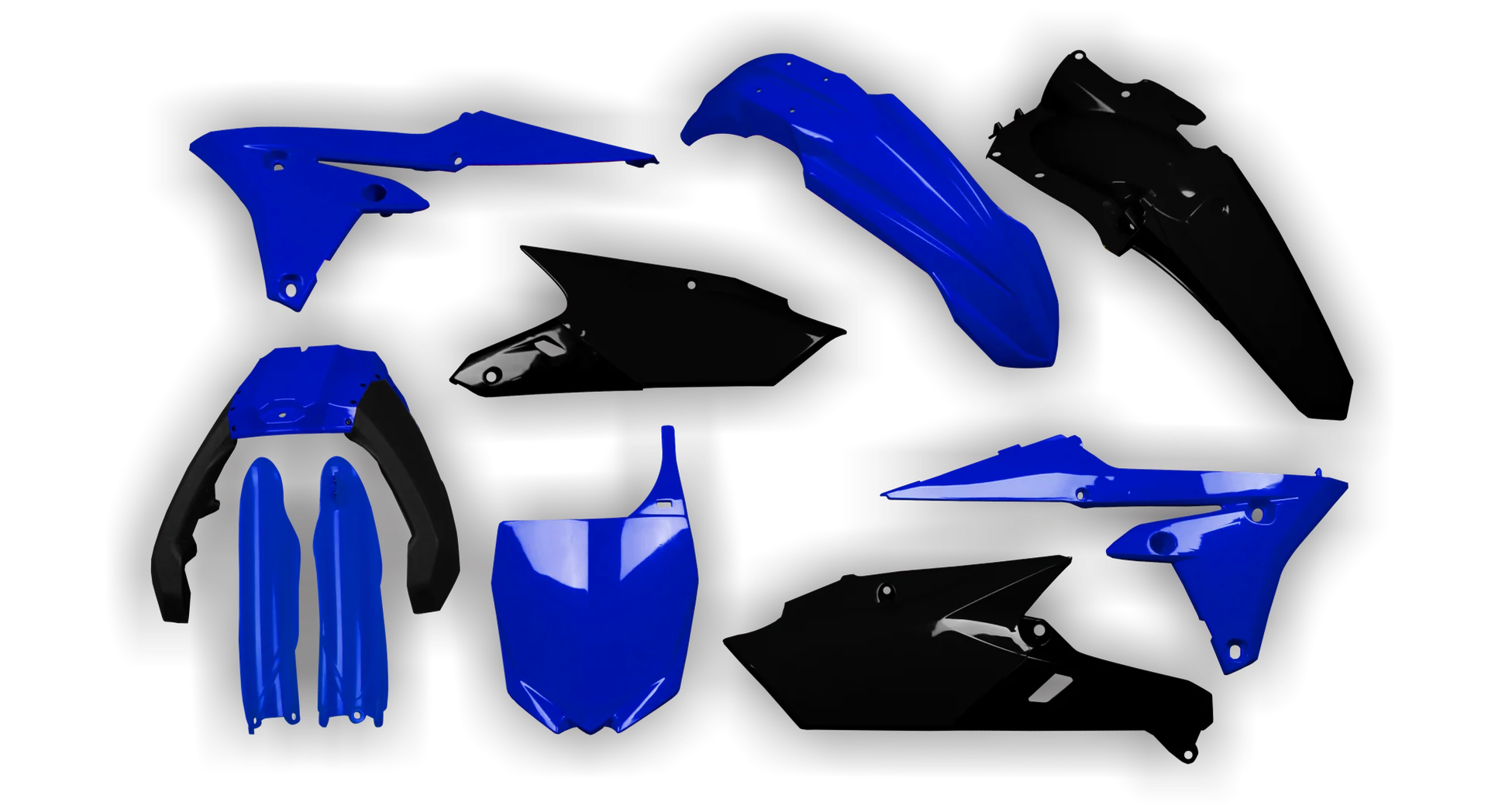 Plastics Kit - Yamaha - YZ250F - 2014-2018 - Full Kit - Blue Black