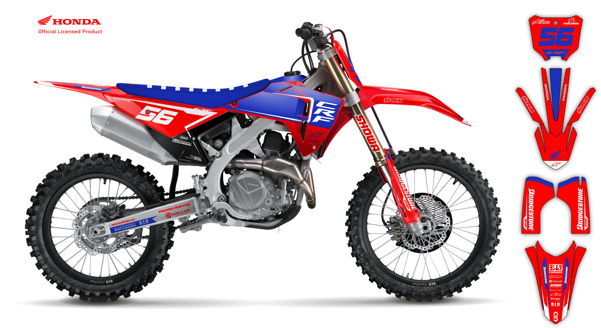 Graphics Kit - Honda - CRF 110 - 2019-2023 - Neart - R3