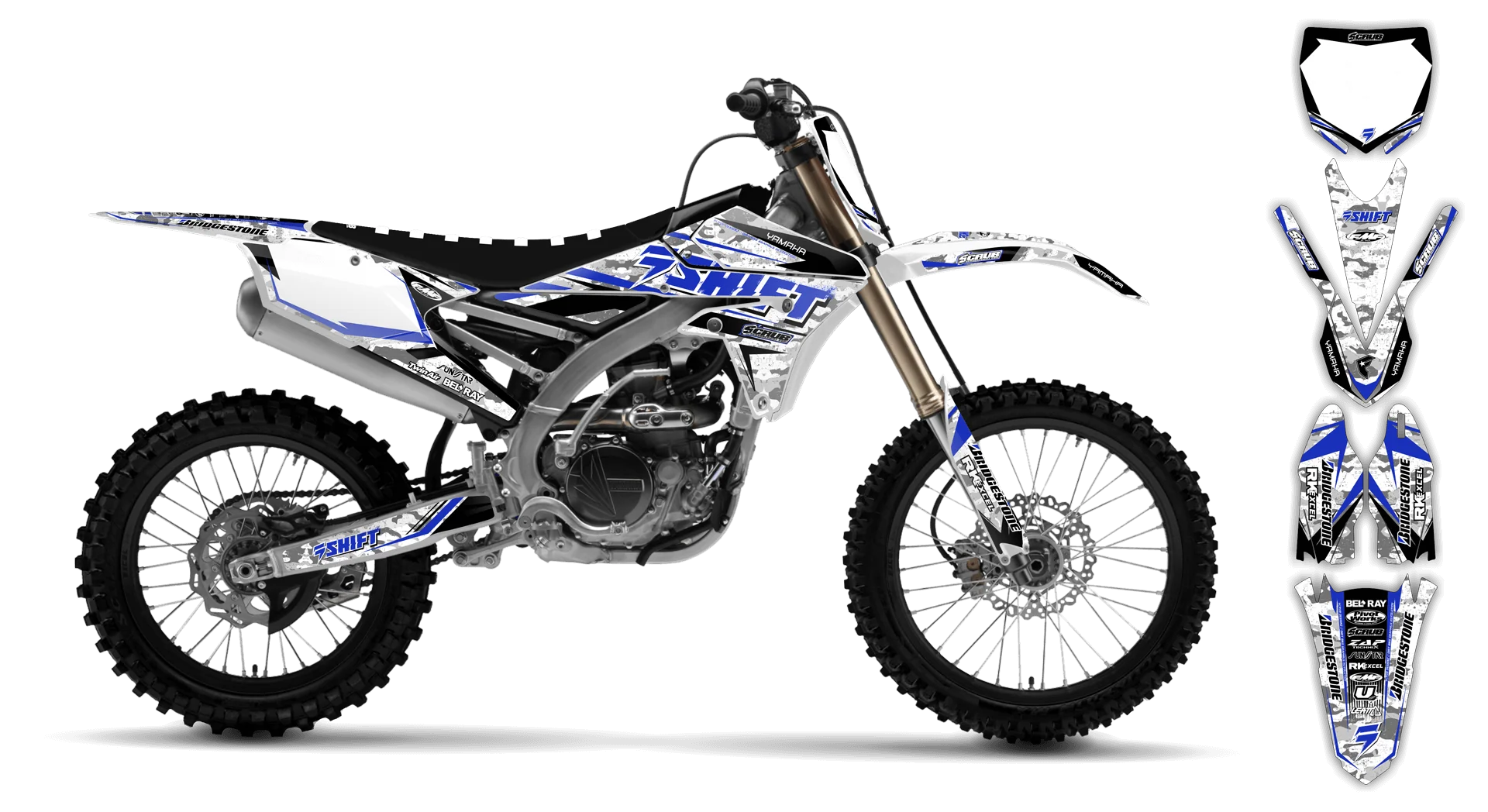 Graphics Kit - Yamaha - YZ450F - 2010-2013 - Step Up - R1