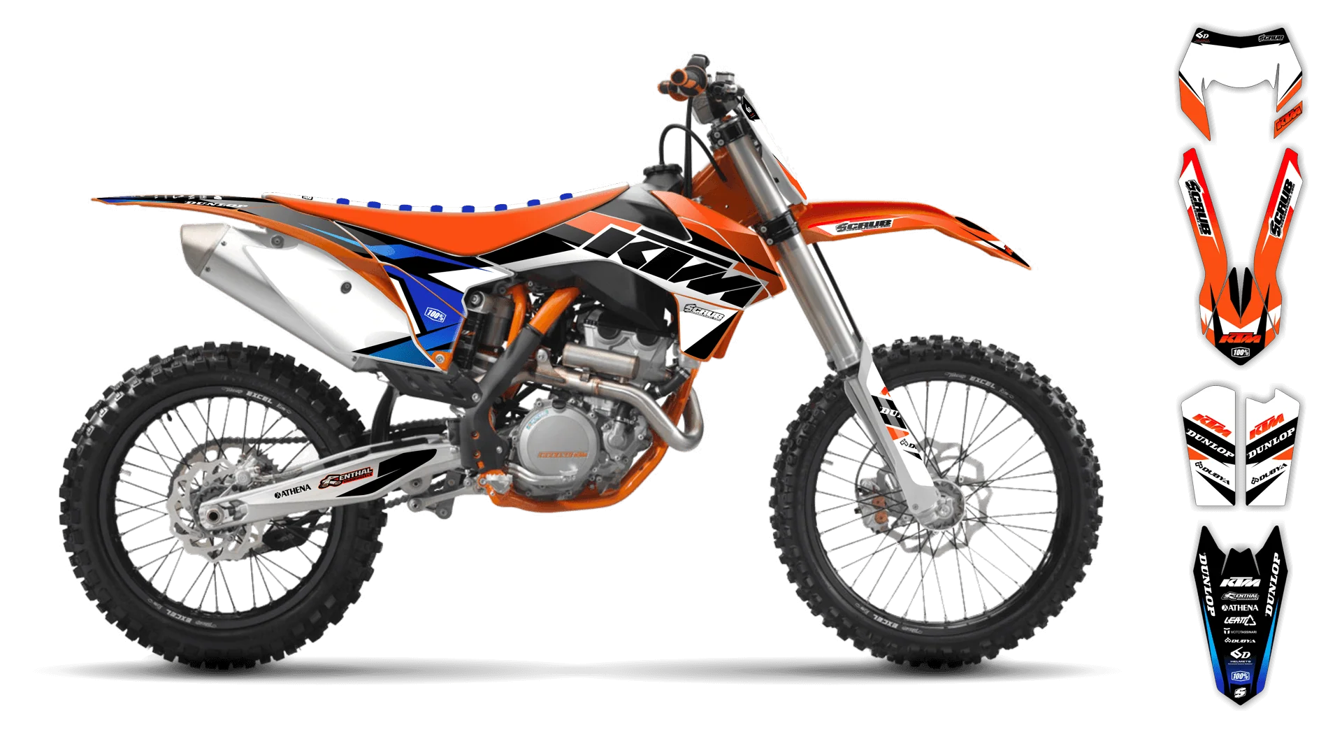 Graphics Kit - KTM - EXC EXC-F / XC-W XCF-W - 2012-2013 - K1 - R2