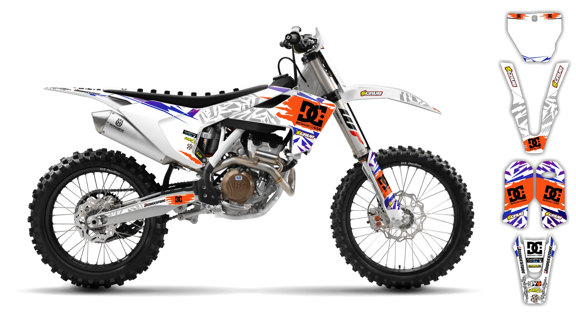 Graphics Kit - Husqvarna 14-> FS Series - 2016-2018 - Kicker - LE