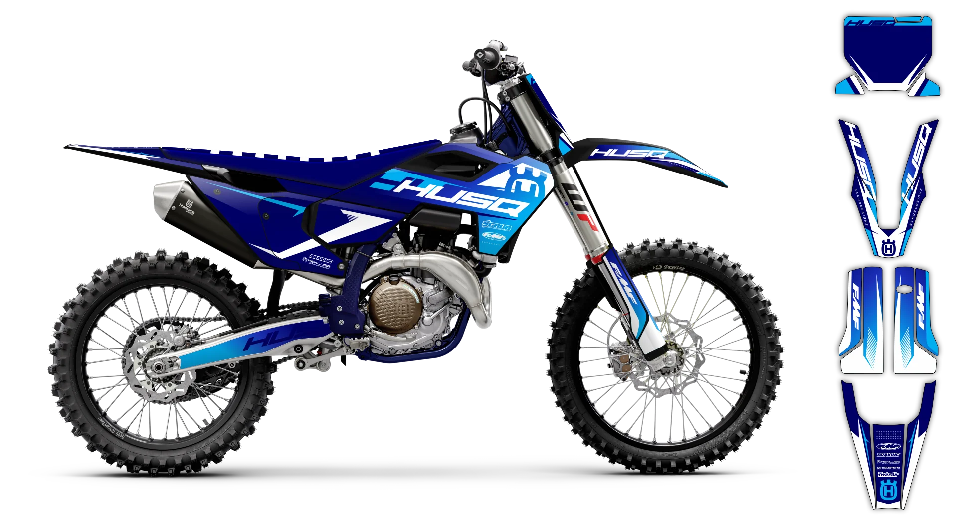 Graphics Kit - Husqvarna 14-> TC-FC-FX Series - 2023-2024 - H-SE1100 - R3