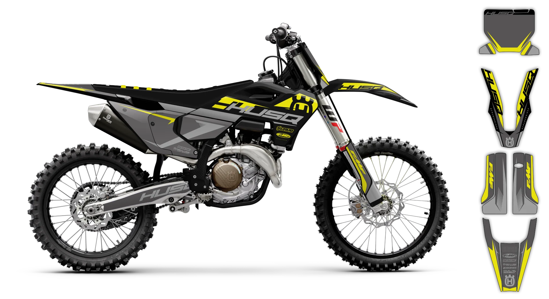 Graphics Kit - Husqvarna 14-> TC-FC-FX Series - 2023-2024 - H-SE1100 - R4
