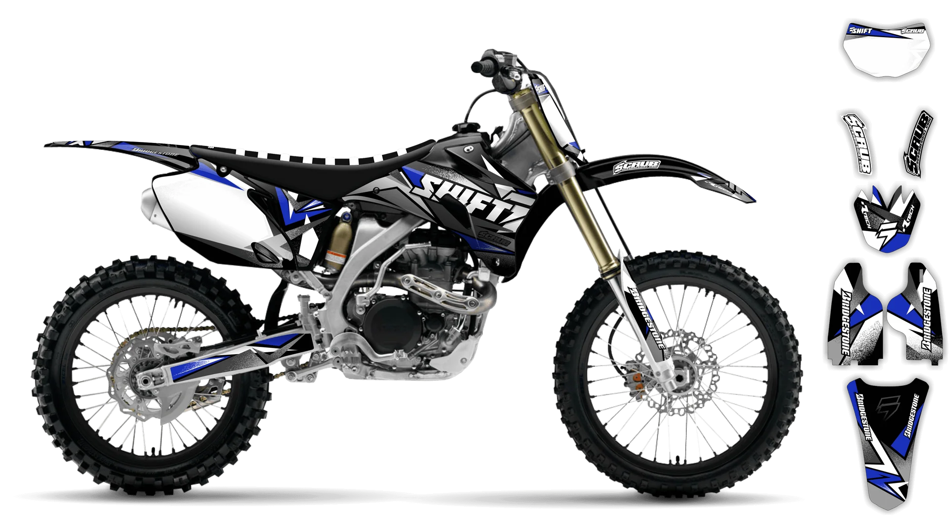 Graphics Kit - Yamaha - WR450F - 2007-2011 - X-Rut - R4