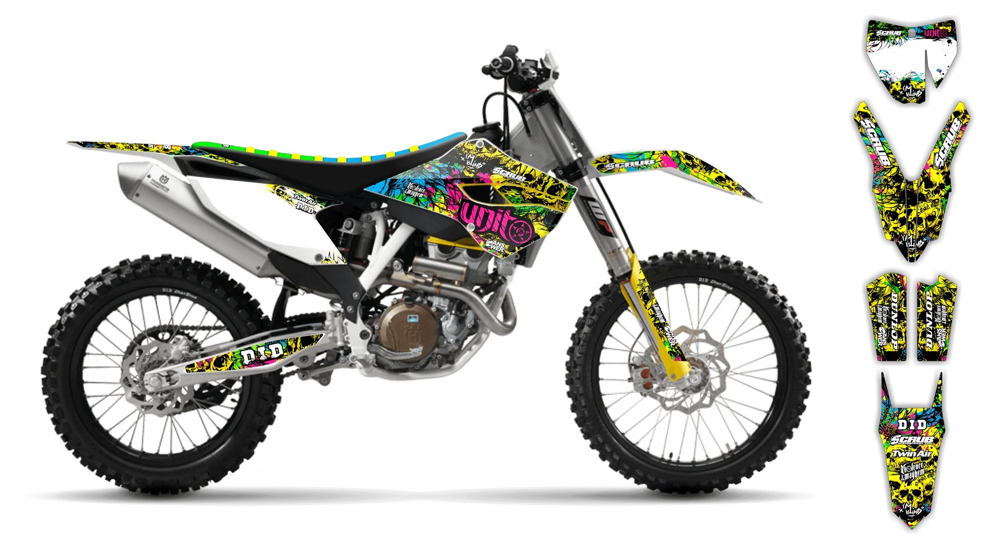 Graphics Kit - Husqvarna 14-> TC-FC-FX Series - 2015 - Wasabi - ST