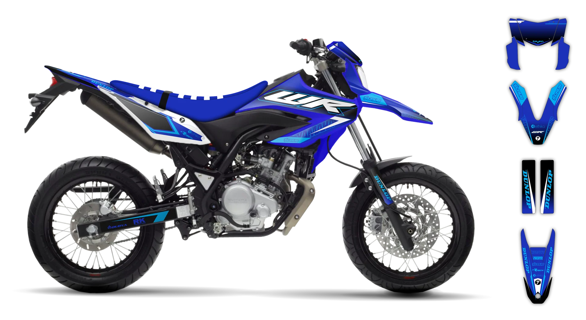 Graphics Kit - Yamaha - WR 125X - 2009-2022 - SE1086 - R1