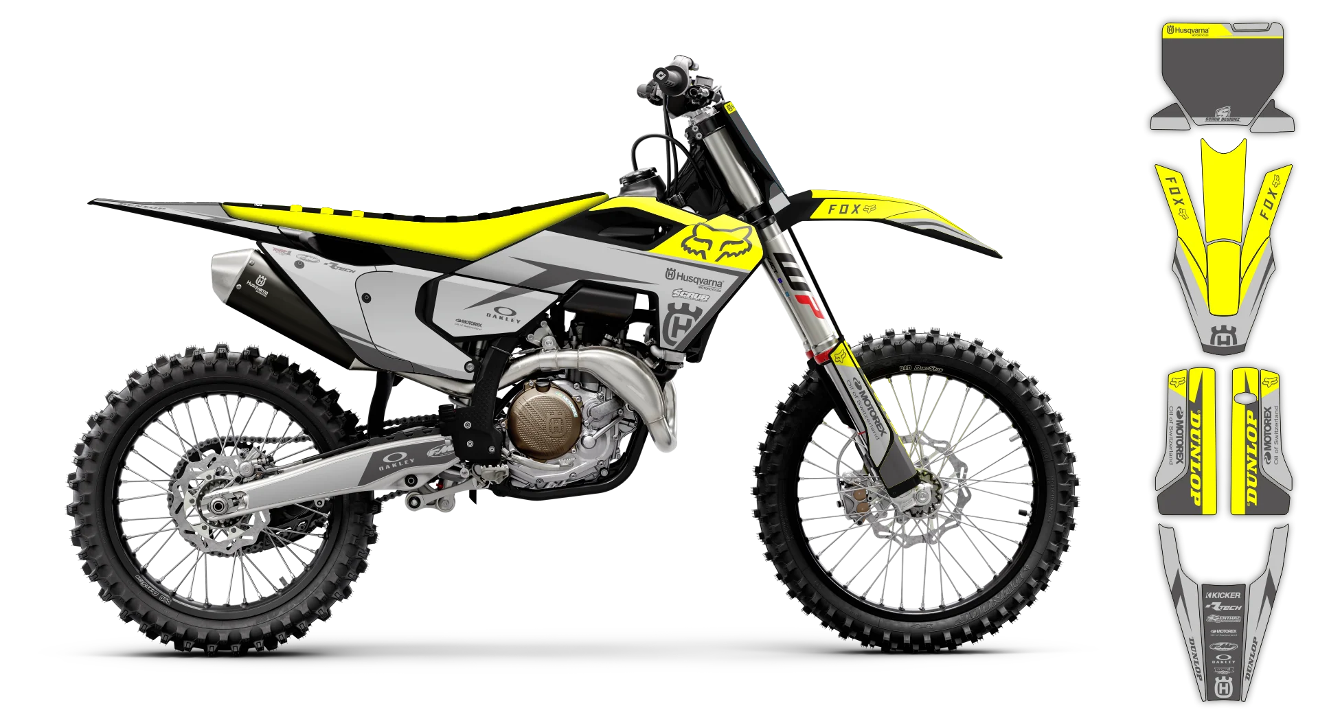 Graphics Kit - Husqvarna 14-> TC-FC-FX Series - 2023-2024 - H-SE1068 - R3