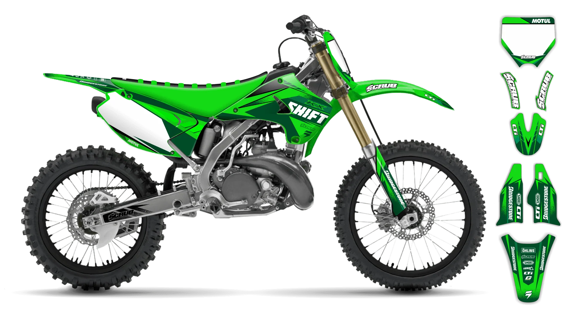 Graphics Kit - Kawasaki - KX 125 - 1990-1991 - Ragnar - R1