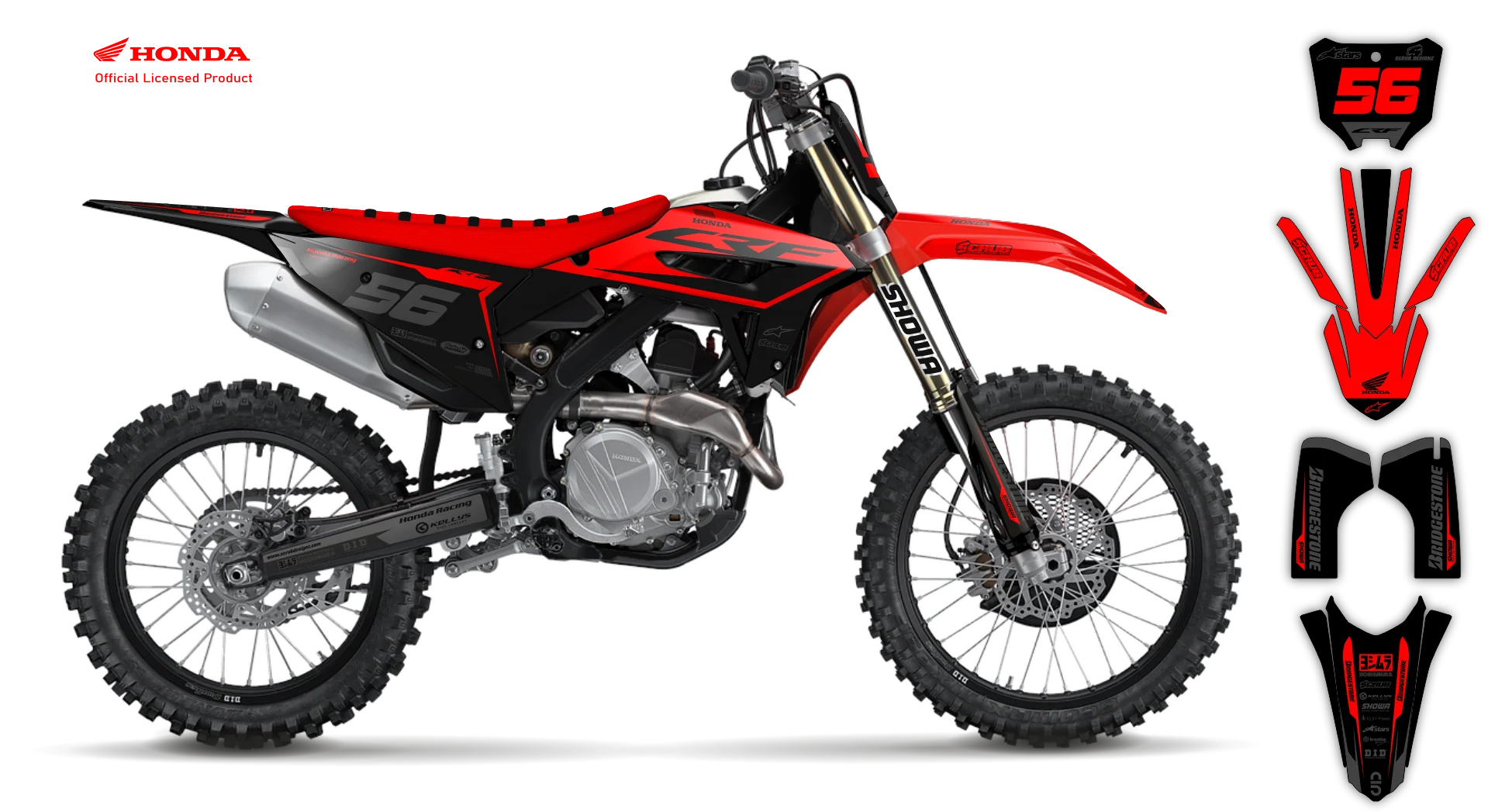 Graphics Kit - Honda - CRF 450R - 2021-2024 - Neart - LE