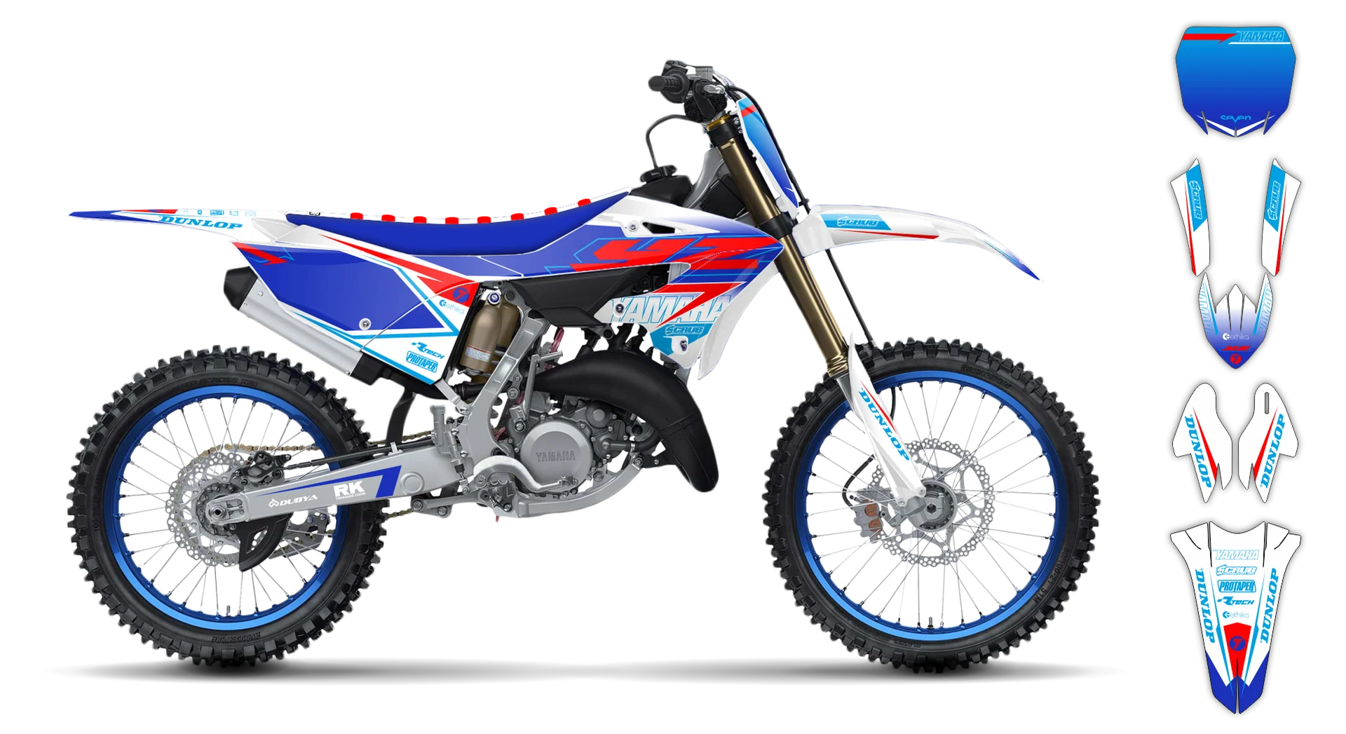 Graphics Kit - Yamaha - YZ 125-250 Restyle 2 - 2021 - SE1086 - R2