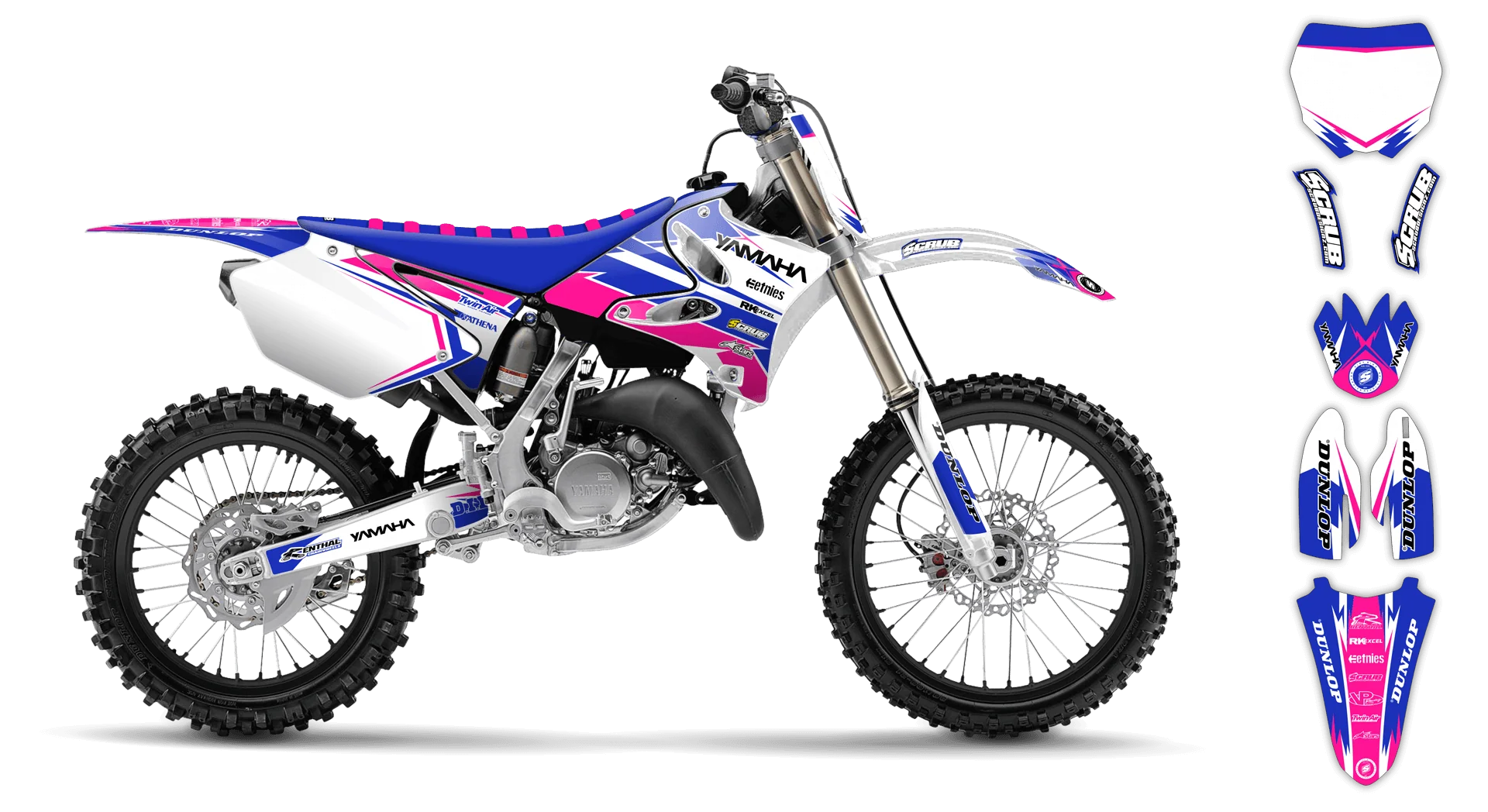 Graphics Kit - Yamaha - YZ 250 - 1992 - Factory Replica 2 - LE