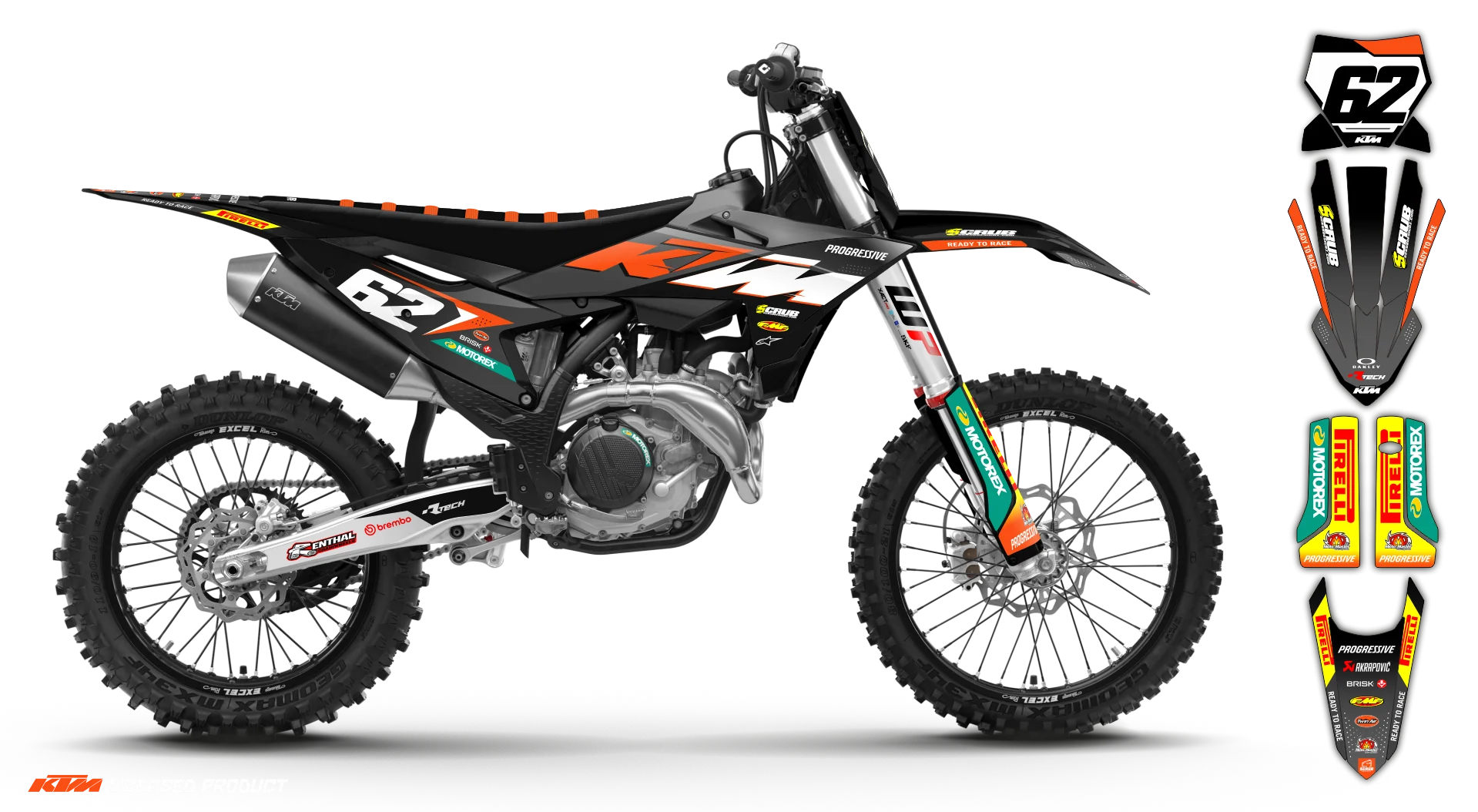 Graphics Kit - KTM - SX SX-F / XC XC-F - 2025 - K23 - R2