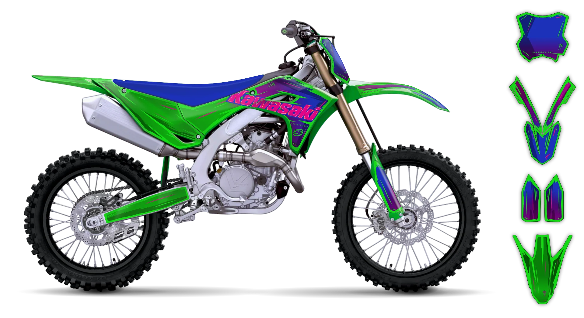 Graphics Kit - Kawasaki - KX 450F - 2024-2025 - Artlex - R2
