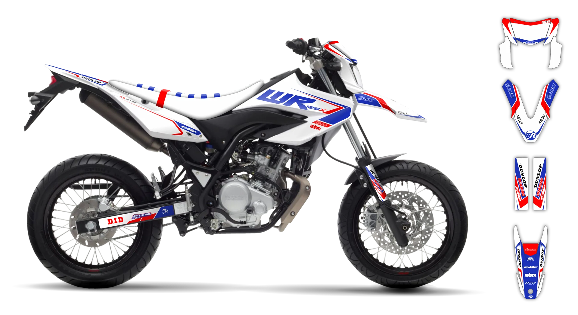 Graphics Kit - Yamaha - WR 125R - 2009-2022 - Eclipse - R3