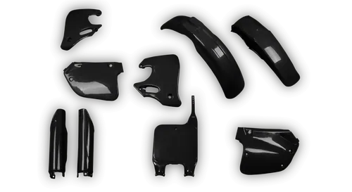 Plastics Kit - Honda - CR 250R - 1992-1994 - Full Kit - Black (Inverted)