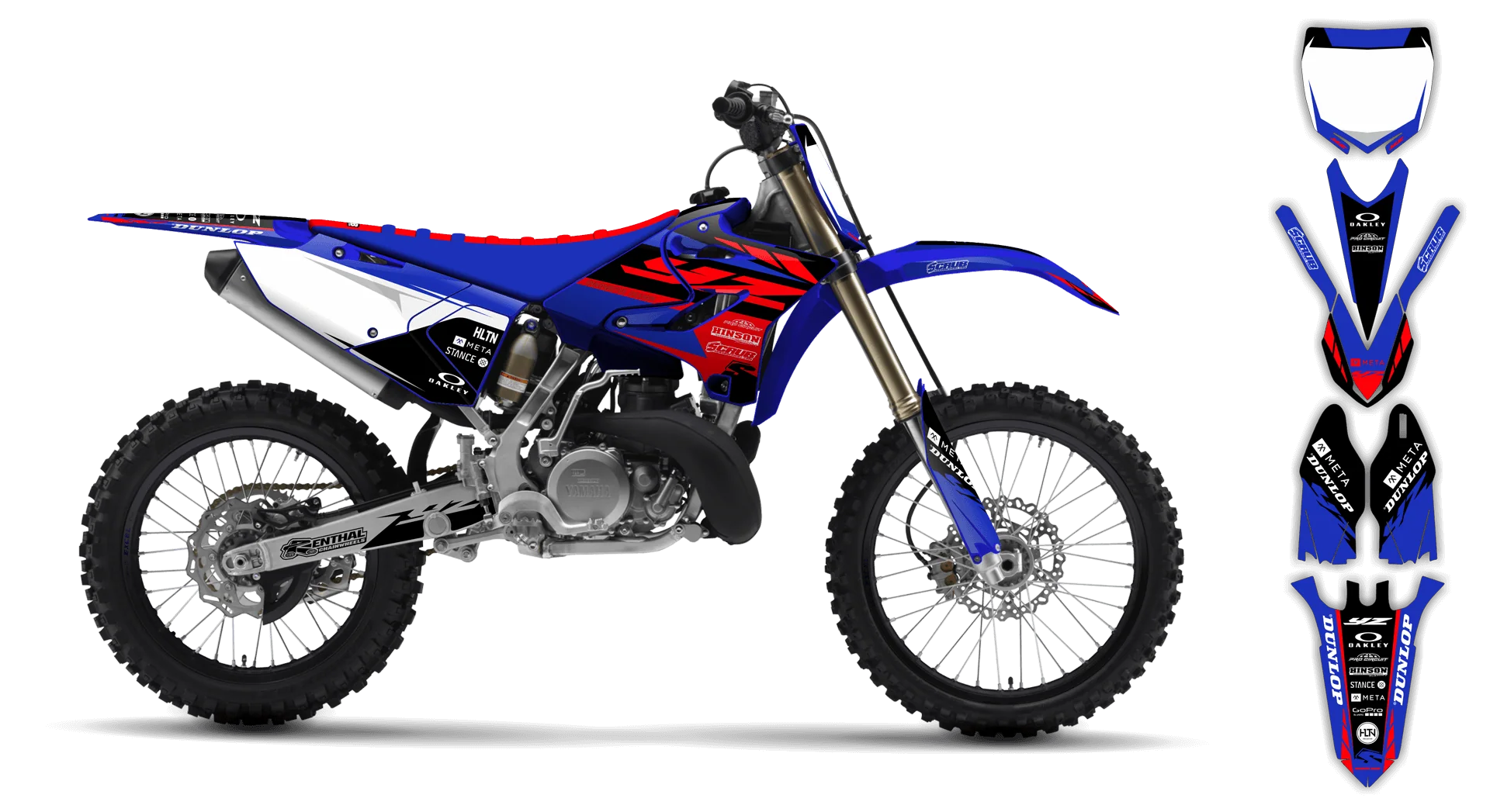Graphics Kit - Yamaha - YZ 125-250 Revolution - 2005-2007 - SE1002 - R3