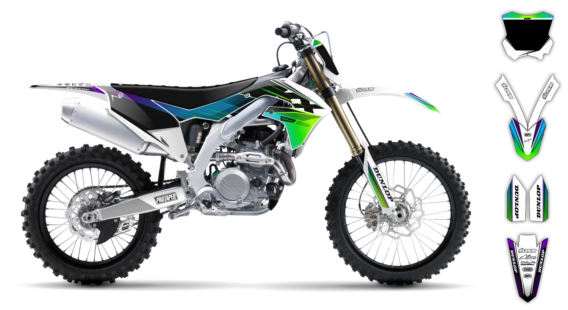 Graphics Kit - Kawasaki - KX 250F - 2021-2024 - SE1067 - R3