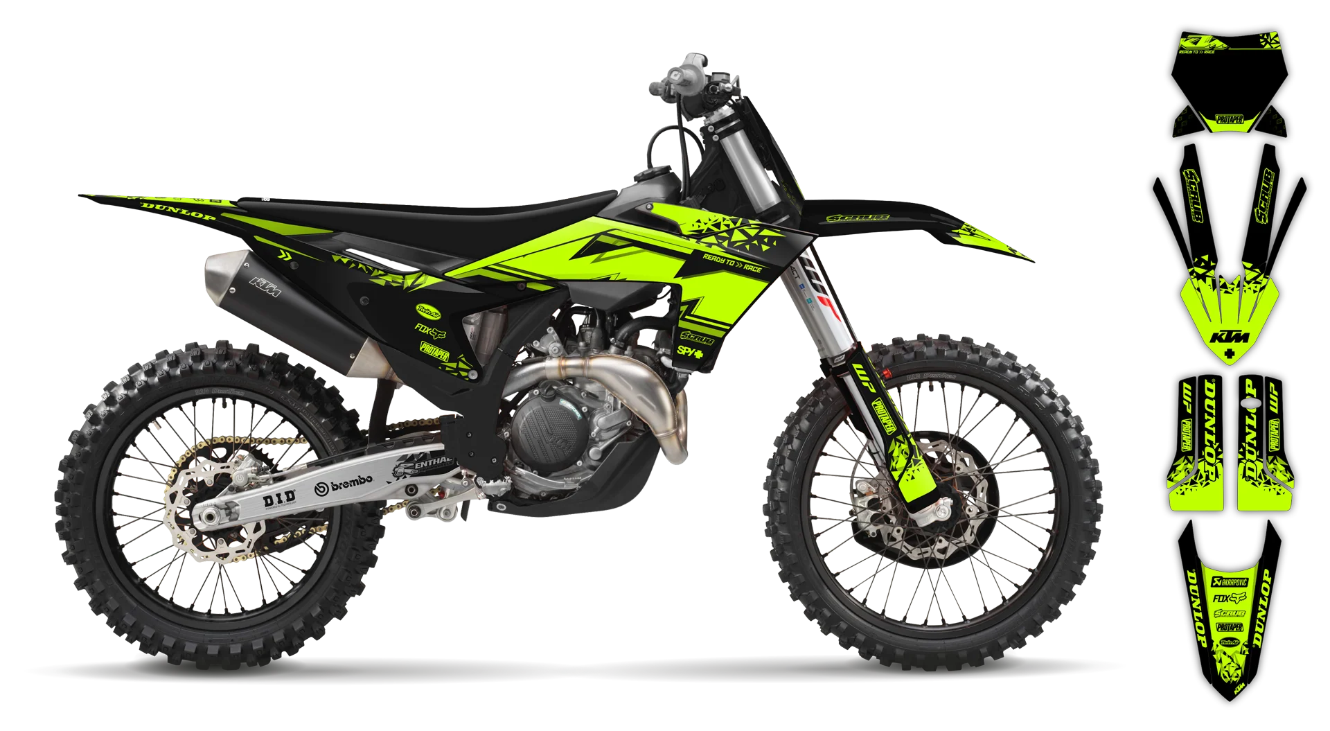 Graphics Kit - KTM - SX 50 - 2024-2025 - Fluo K6 - ST