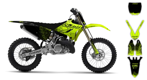 Graphics Kit - Yamaha - YZ 125-250 Revolution - 2005-2007 - Fluo Hecton - ST