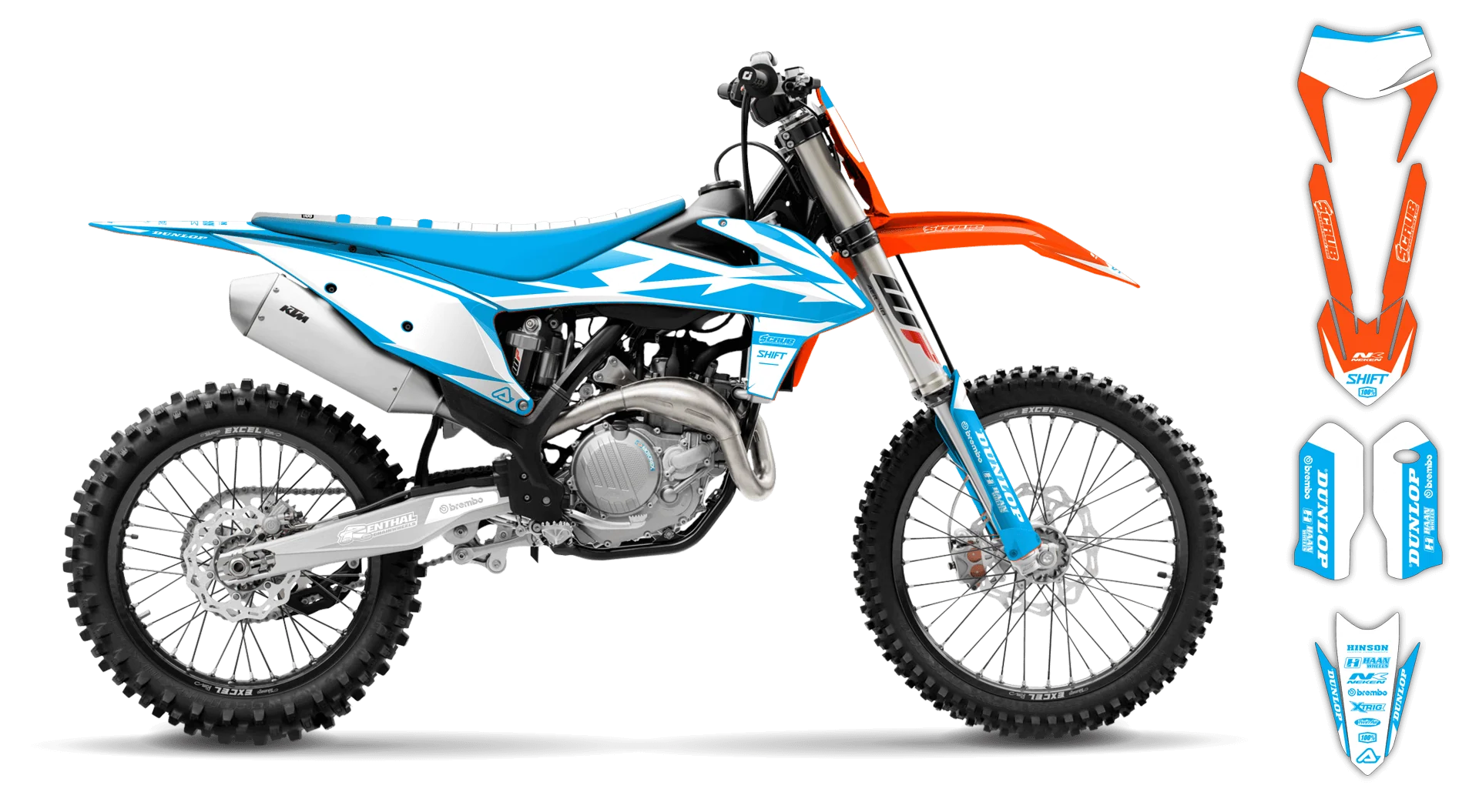 Graphics Kit - KTM - EXC EXC-F / XC-W XCF-W - 2020-2023 - SE1025 - R4