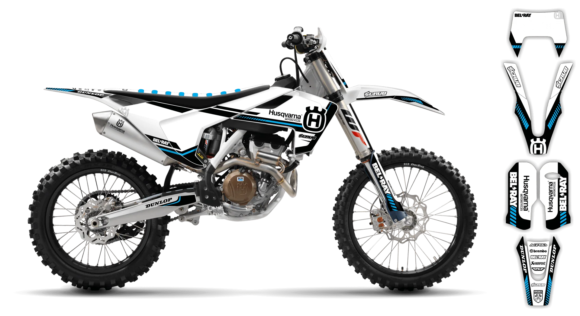 Graphics Kit - Husqvarna 14-> TE-FE Series - 2017-2019 - H5 - R2
