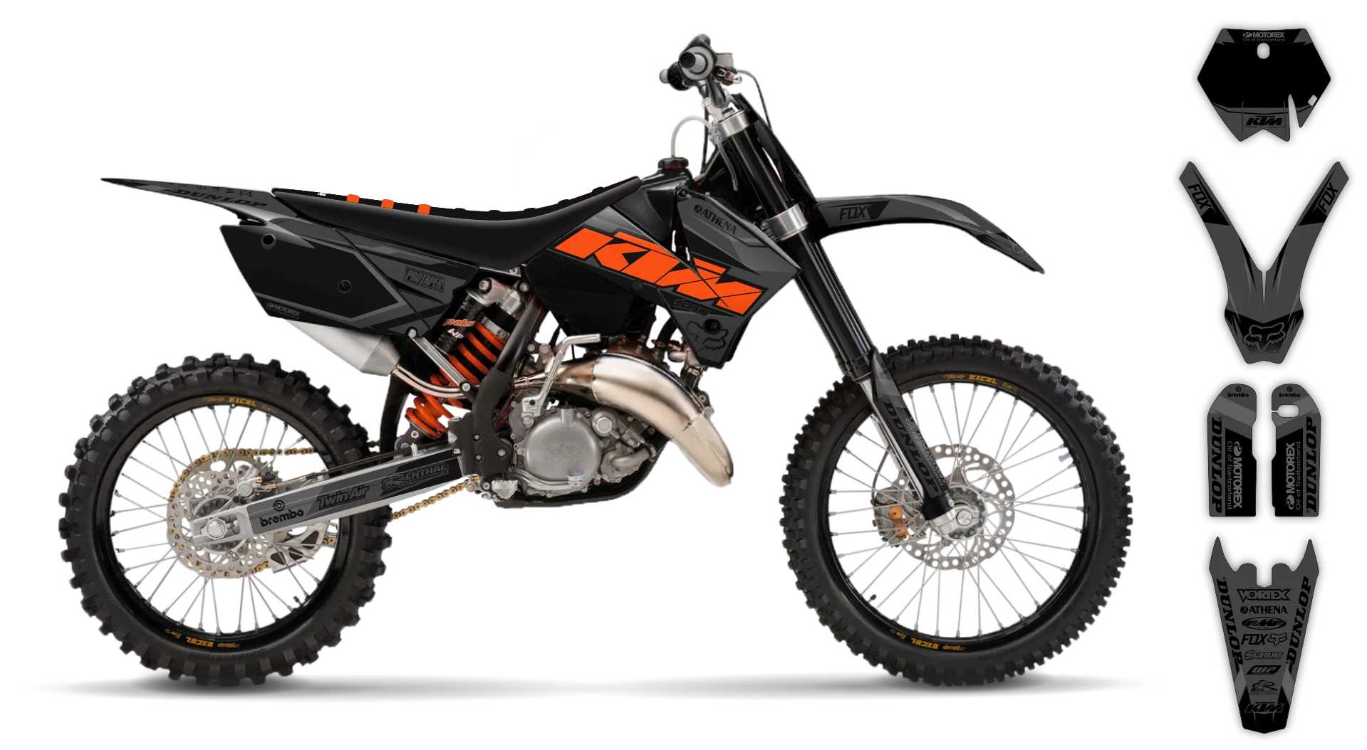Graphics Kit - KTM - SX SX-F / XC XC-F - 2005-2006 - K-SE1065 - R3