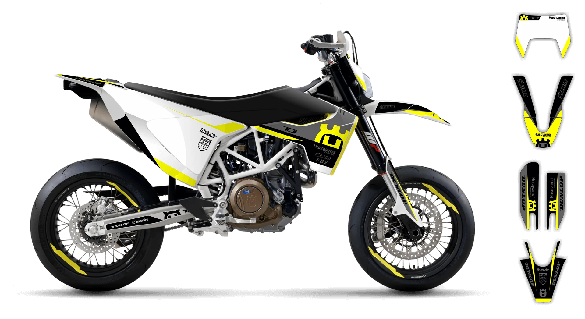 Graphics Kit - Husqvarna 14-> SM 701 - 2016-2024 - H7 - R2