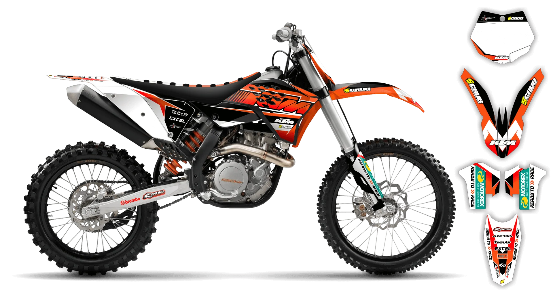 Graphics Kit - KTM - SX 65 - 2009-2015 - K9 - R1