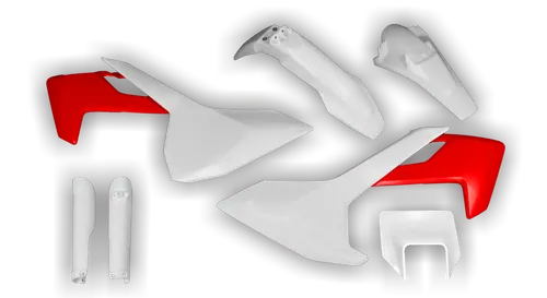 Plastics Kit - Husqvarna 14-> TX Series - TX 125 2017-2019 - Full Kit - White Red