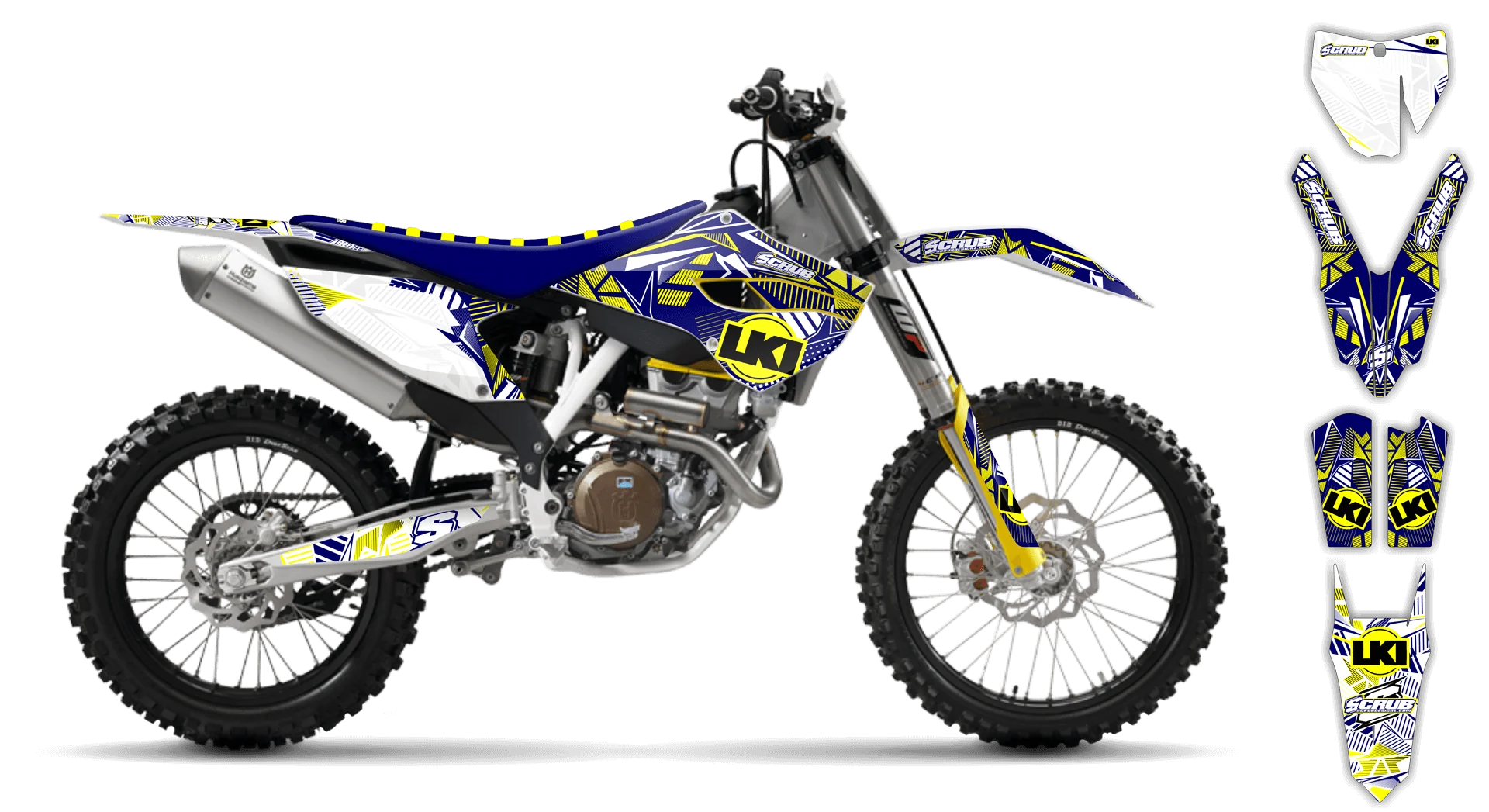 Graphics Kit - Husqvarna 14-> FS Series - 2014-2015 - Block Pass - LE