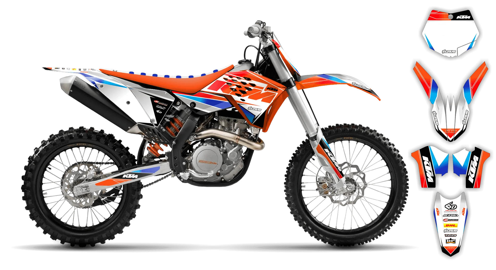 Graphics Kit - KTM - SX SX-F / XC XC-F - 2007-2010 - K12 - LE