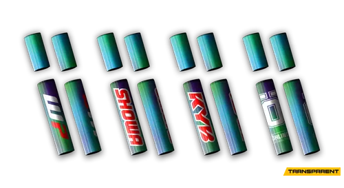 4 PCS Forks Set - Transparent - Rainbow 1