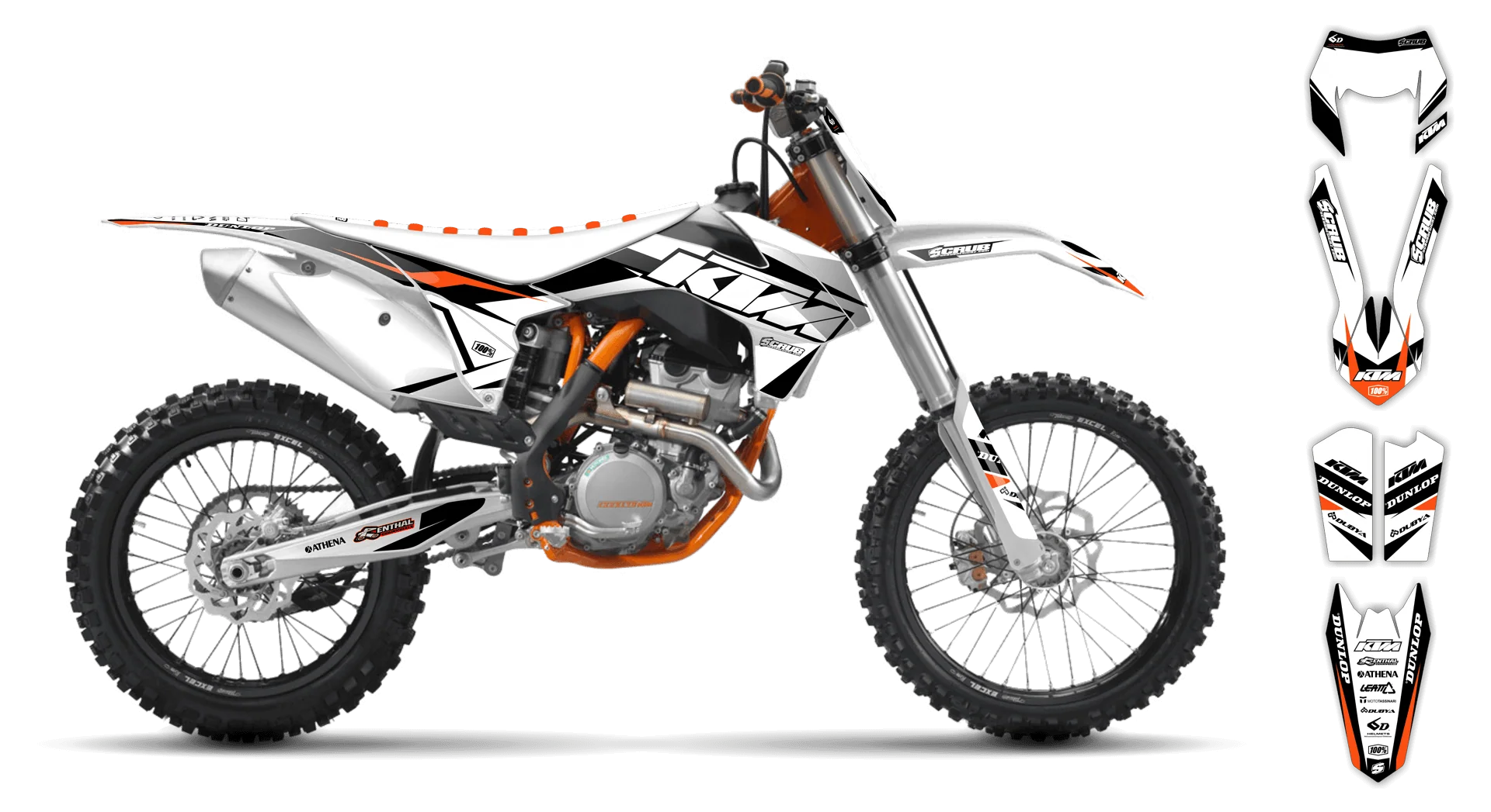 Graphics Kit - KTM - EXC EXC-F / XC-W XCF-W - 2012-2013 - K1 - R1