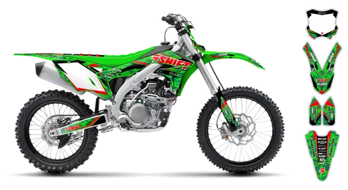 Graphics Kit - Kawasaki - KX 250F - 2017-2020 - Step Up - ST