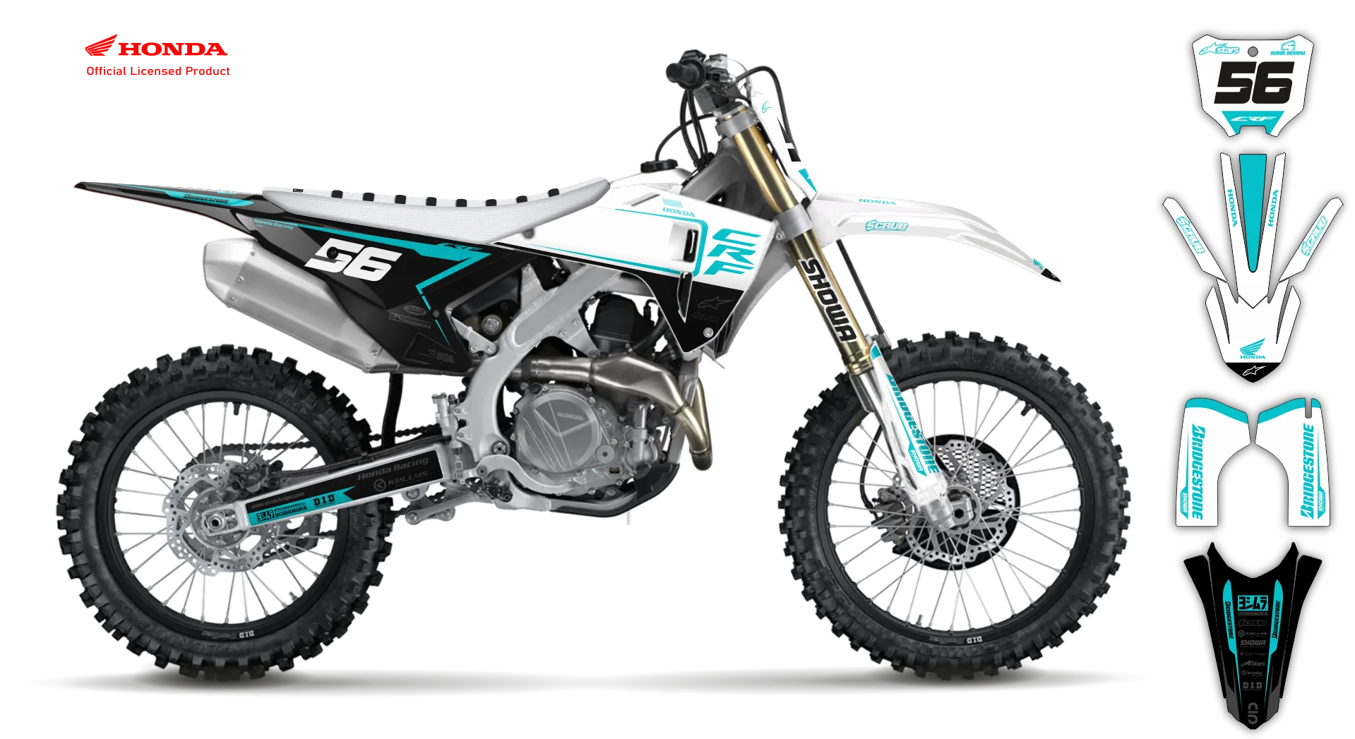 Graphics Kit - Honda - CRF 110 - 2019-2023 - Neart - R2