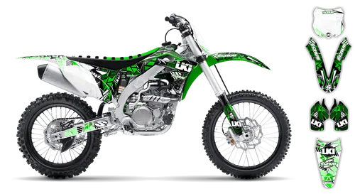 Graphics Kit - Kawasaki - KX 450F - 2006-2008 - Block Pass - ST