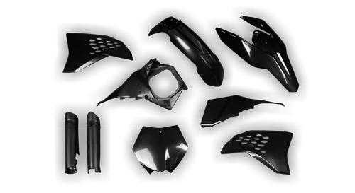 Plastics Kit - KTM - SX SX-F / XC XC-F - 2007-2010 - Full Kit - Black