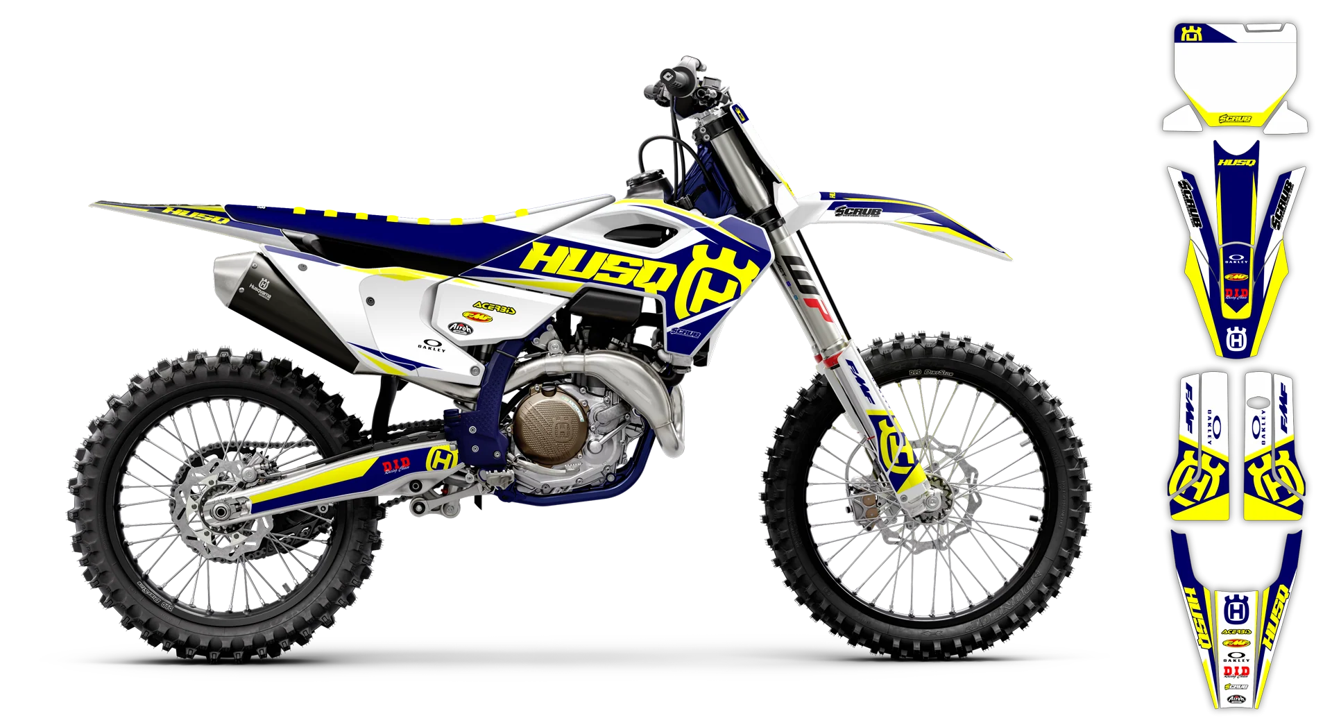Graphics Kit - Husqvarna 14-> TC-FC-FX Series - 2023-2024 - SE1056 - R2