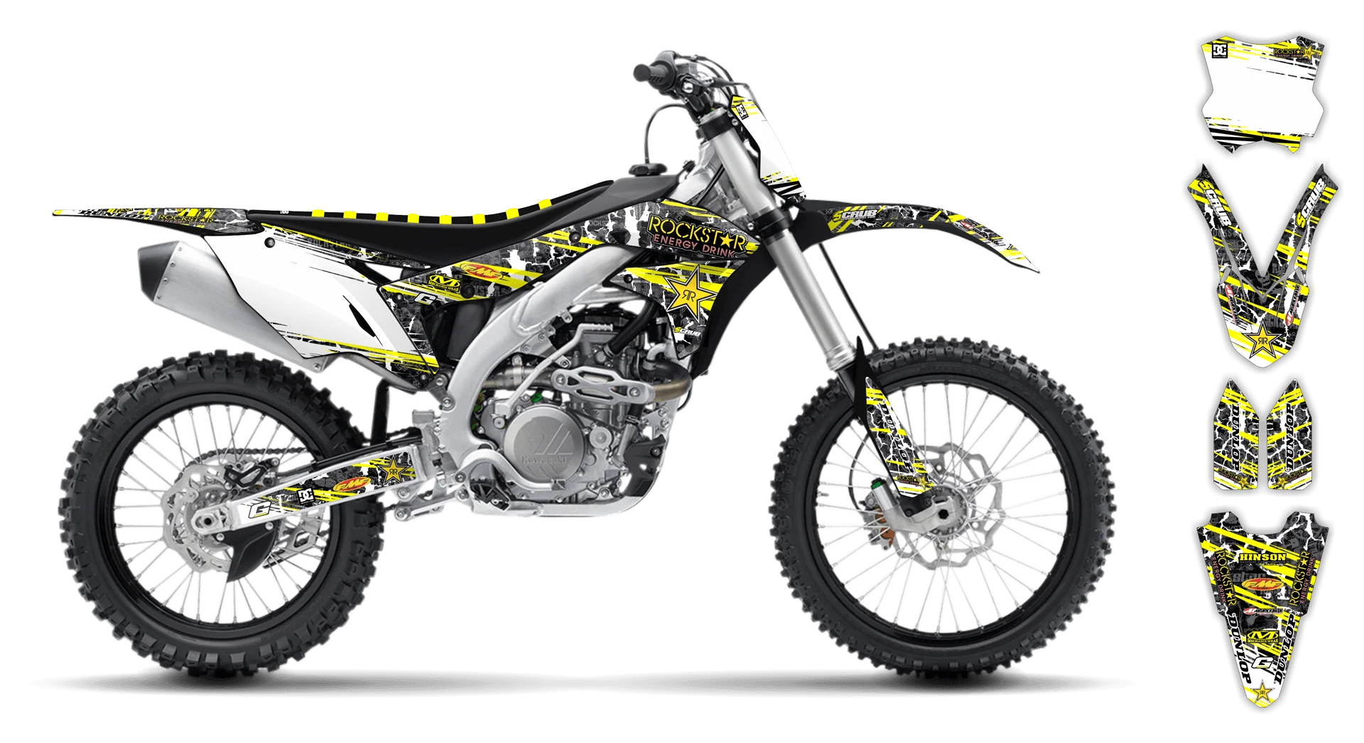 Graphics Kit - Kawasaki - KX 450F - 2016-2018 - Rockstar - LE
