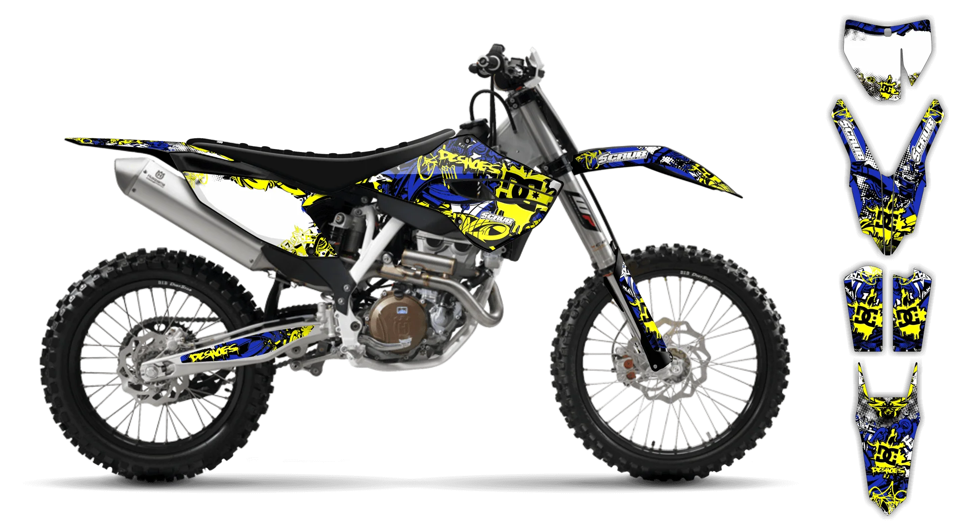 Graphics Kit - Husqvarna 14-> FS Series - 2014-2015 - Attack - R1