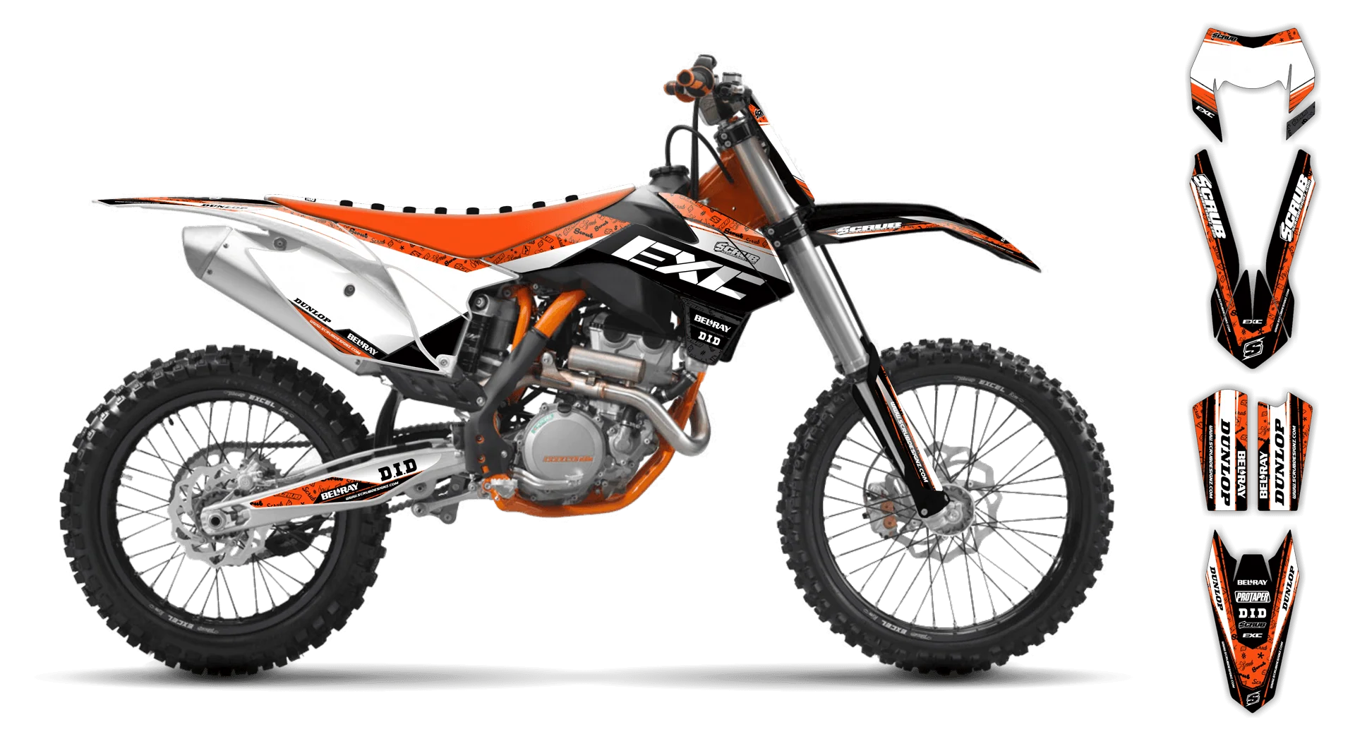 Graphics Kit - KTM - EXC EXC-F / XC-W XCF-W - 2012-2013 - Viper - LE
