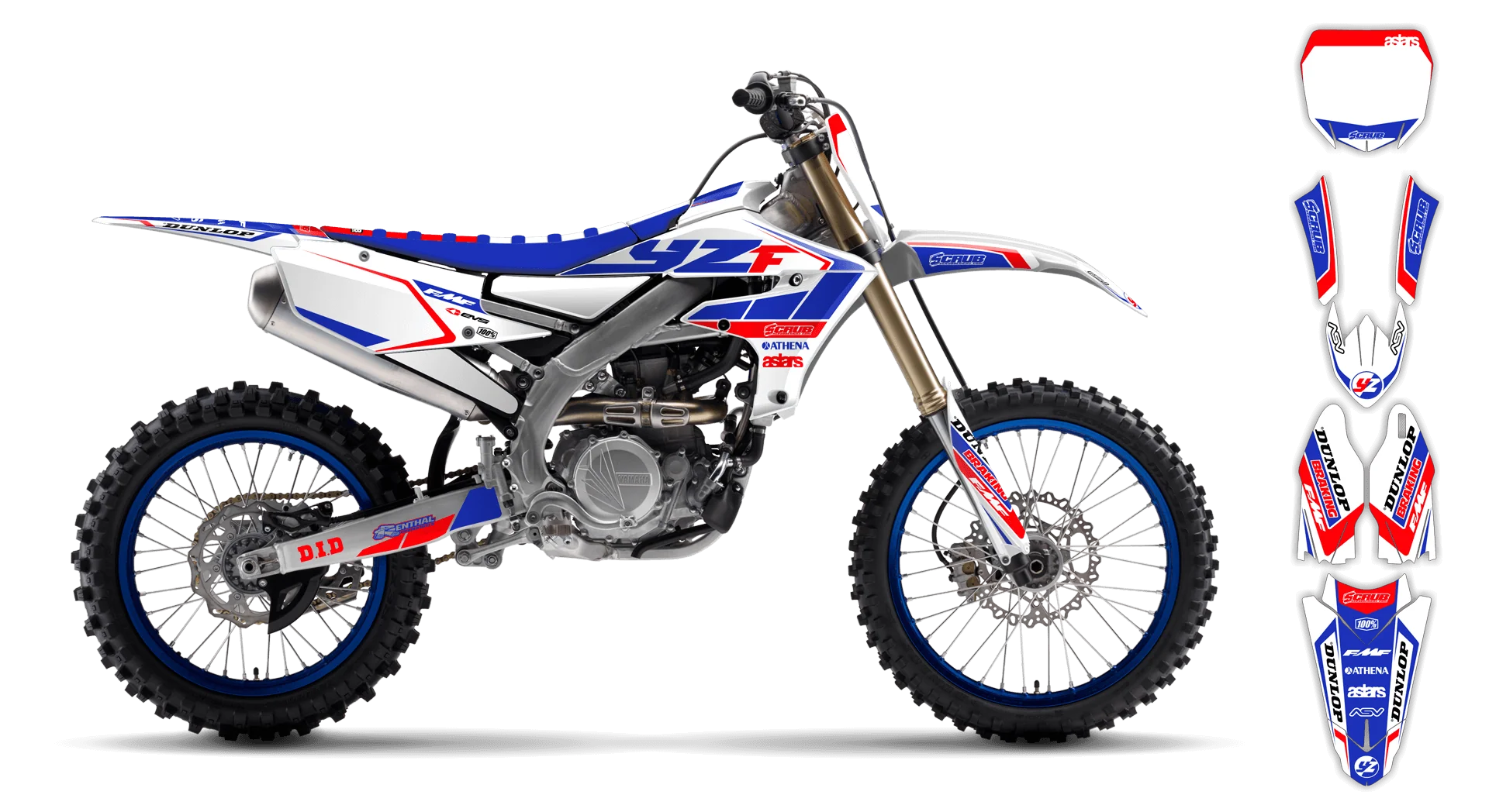 Graphics Kit - Yamaha - YZ250F - 2019-2023 - Eclipse - R3