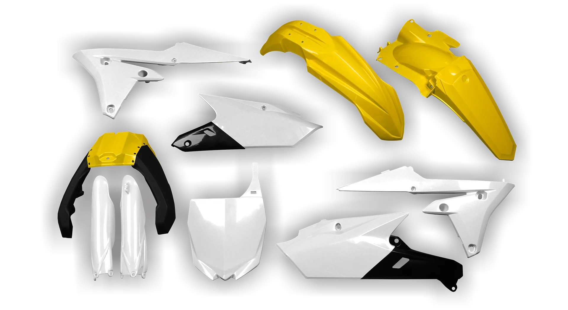 Plastics Kit - Yamaha - YZ250F - 2014-2018 - Full Kit - Aniversary Yellow