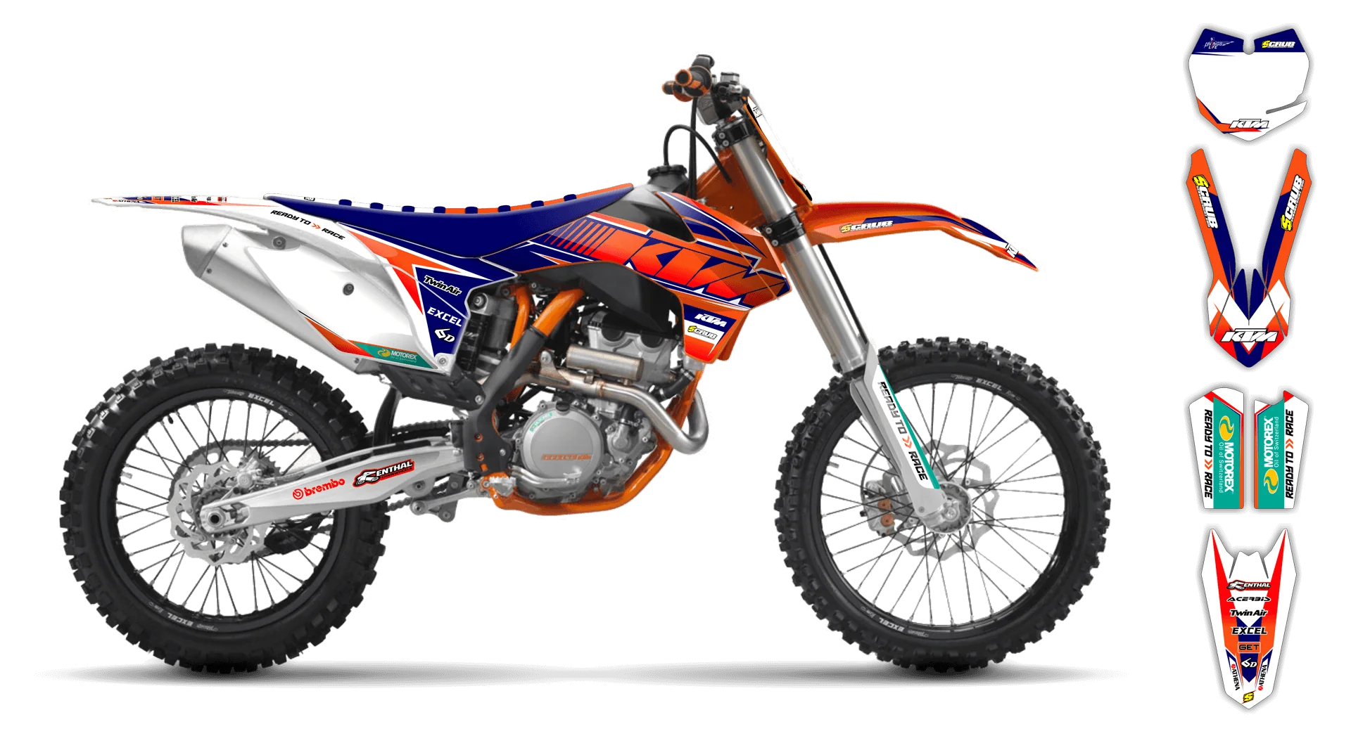 Graphics Kit - KTM - SX SX-F / XC XC-F - 1998-2000 - K9 - LE