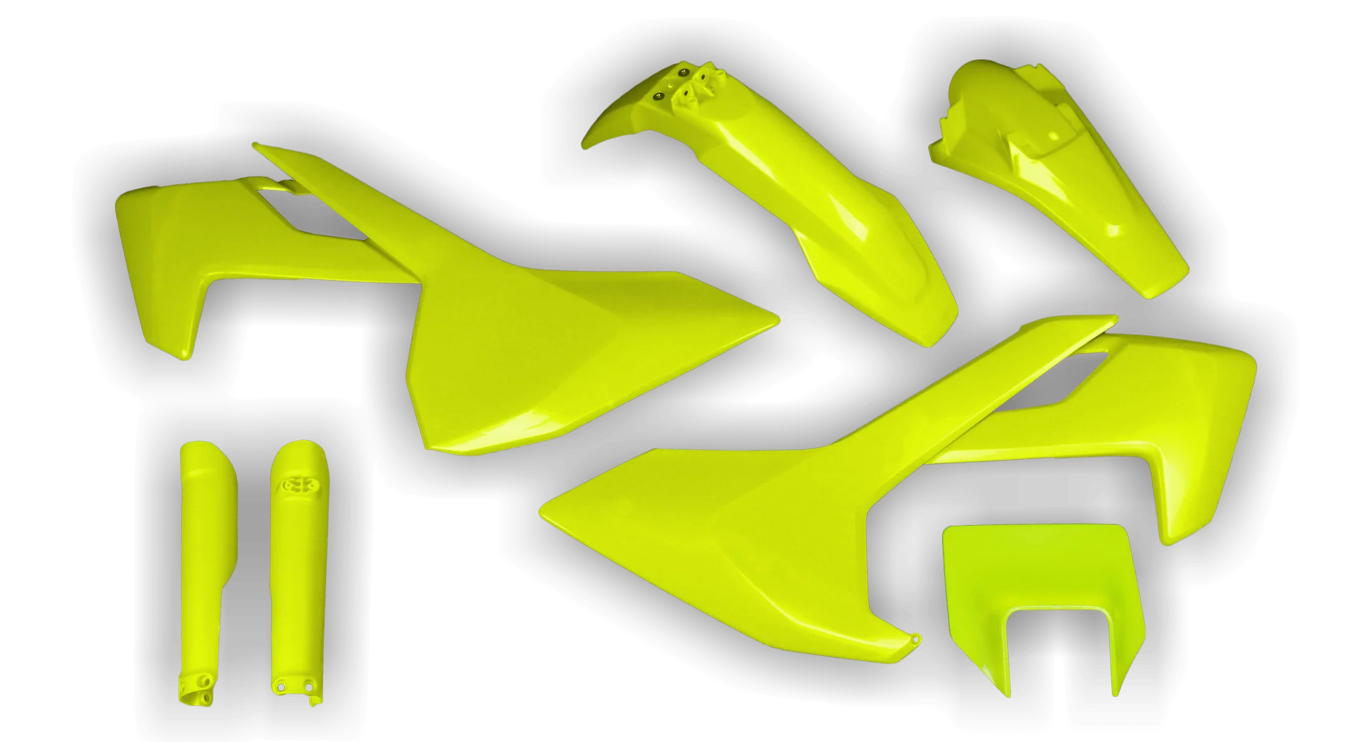 Plastics Kit - Husqvarna 14-> TE-FE Series - 2017-2019 - Full Kit - Fluo