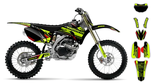 Graphics Kit - Yamaha - WR450F - 2003-2004 - Fluo Evolution - ST