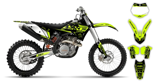 Graphics Kit - KTM - SX SX-F / XC XC-F - 2007-2010 - Fluo 1 - ST